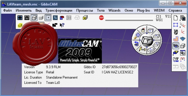 GibbsCAM 2009 v9.3.9 + Post Processors