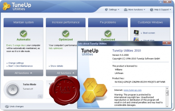 TuneUp Utilities 2010 v9.0.2000.16