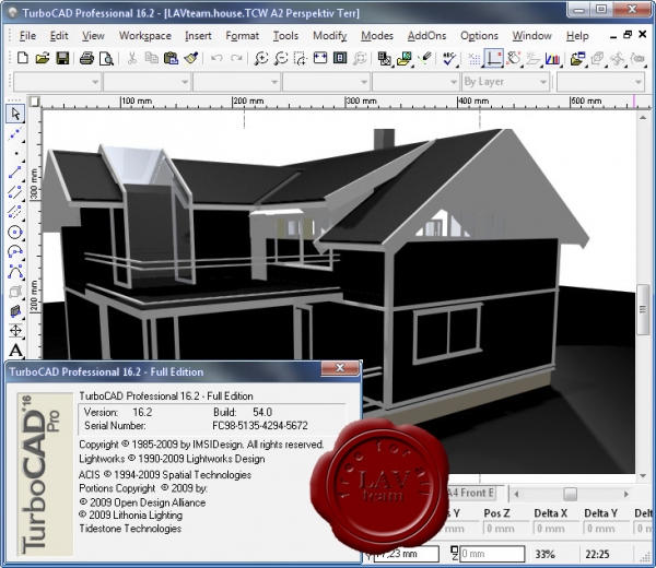 IMSI TurboCAD Pro Platinum v16.2 build 54.0