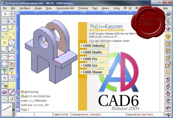 Malz++Kassner CAD6 Industry Release v2009 SP1