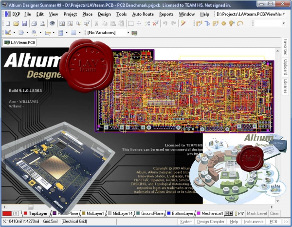 Altium Designer Summer 09 Edition v9.1.0.18363