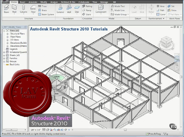 VTC Autodesk Revit Structure 2010 Video Tutorials