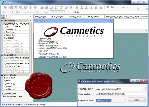 Camnetics CamTrax64 v2010.18.32/64.125