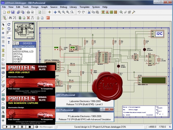 Labcenter Electronics Proteus v7.6 sp4