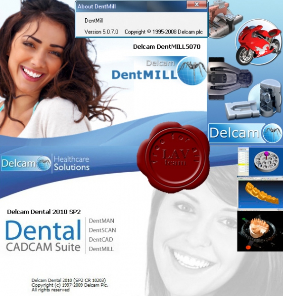 Delcam Dental 2010 sp2 CR 10203 + Delcam DentMILL v5.0.7.0