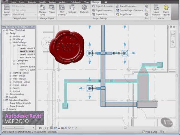 VTC Autodesk Revit MEP 2010 video tutorials