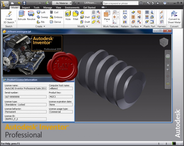 Autodesk Inventor Professional Suite 2011 Autodesk Inventor Professional Suite 2011