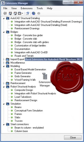 Revit Extensions for Autodesk Revit Structure 2011