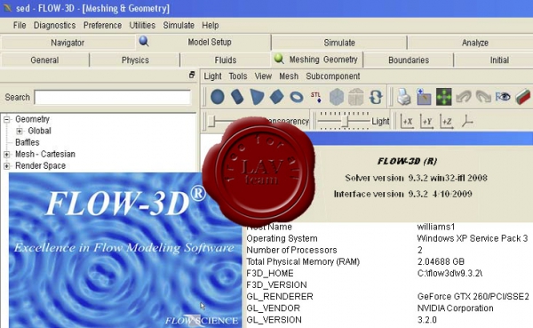 Flow Science FLOW-3D v9.3.2