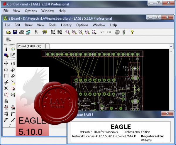 CadSoft Eagle Professional v5.10.0