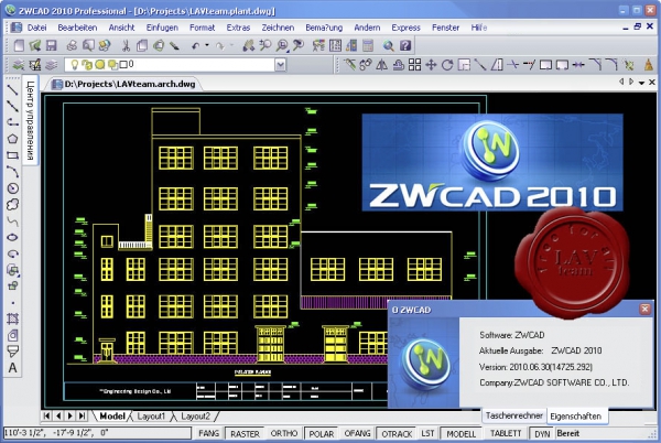 ZwSoft ZwCAD 2010 Professional v2010.06.30.14725.292