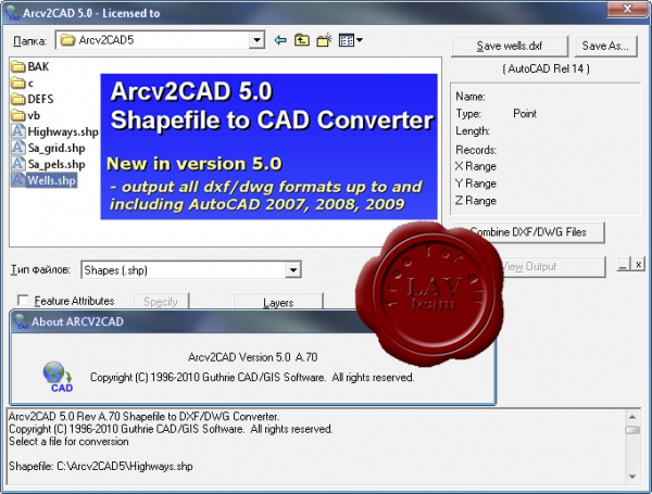 Guthrie Arcv2CAD v5.0 A.70