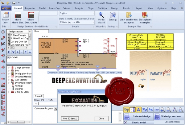 Deep Excavation DeepXcav 2011 v9.0.3.4