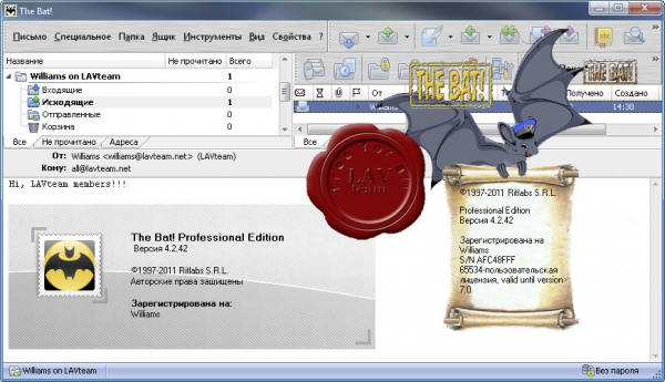 Ritlabs The Bat! Professional v4.2.42