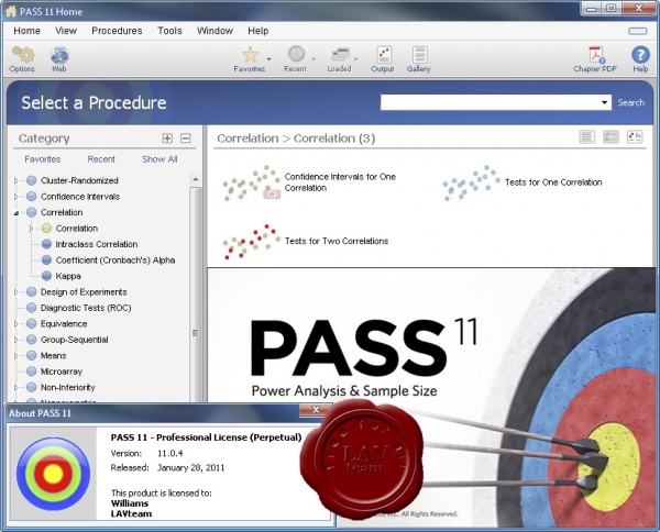 NCSS PASS 2011 v11.0.4