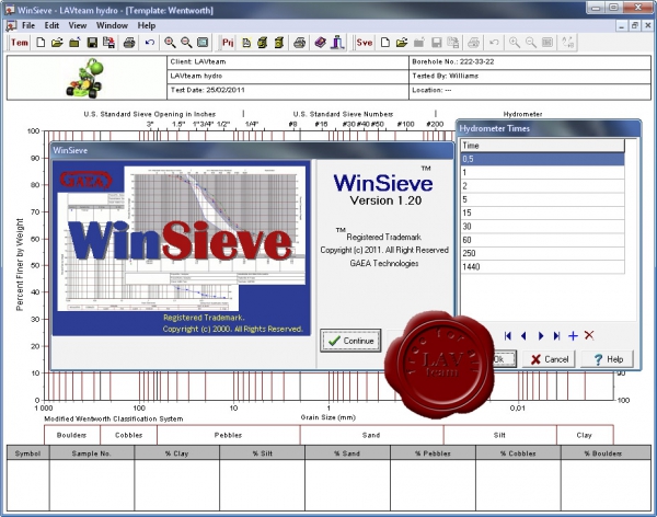 GAEA WinSieve v1.20