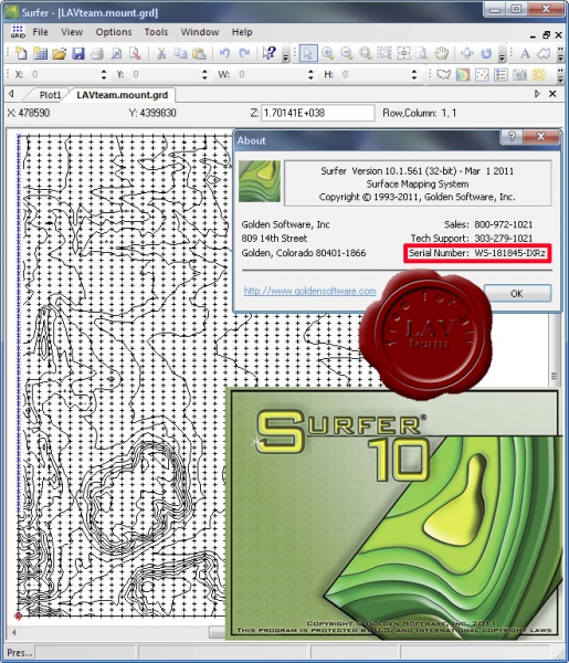 Golden Software Surfer v10.1.561