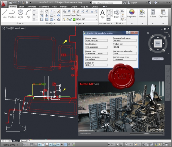 Autodesk AutoCAD 2012 x86+x64