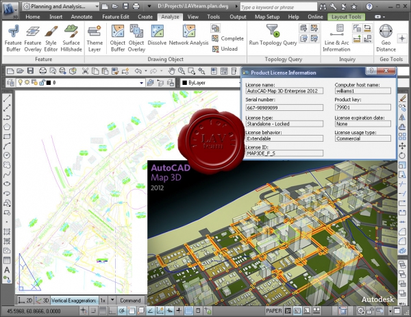 Autodesk AutoCAD Map 3D Enterprise 2012