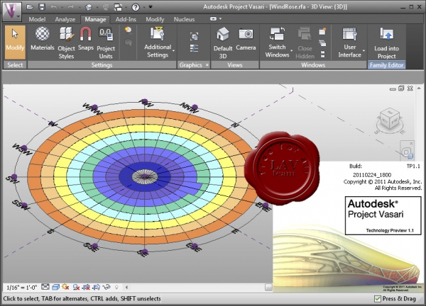 Autodesk Project Vasari Technology Preview 1.1