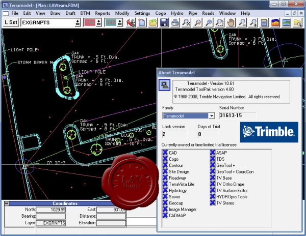 Trimble Terramodel v10.61