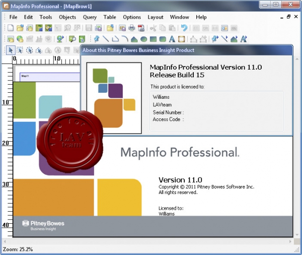 Pitney Bowes Mapinfo Professional v11.0.0.15