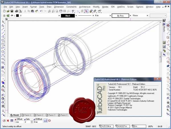 IMSI TurboCAD Professional Platinum v18.1.51.2