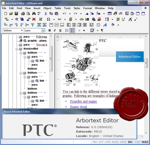 PTC Arbortext Editor v6.0 M010