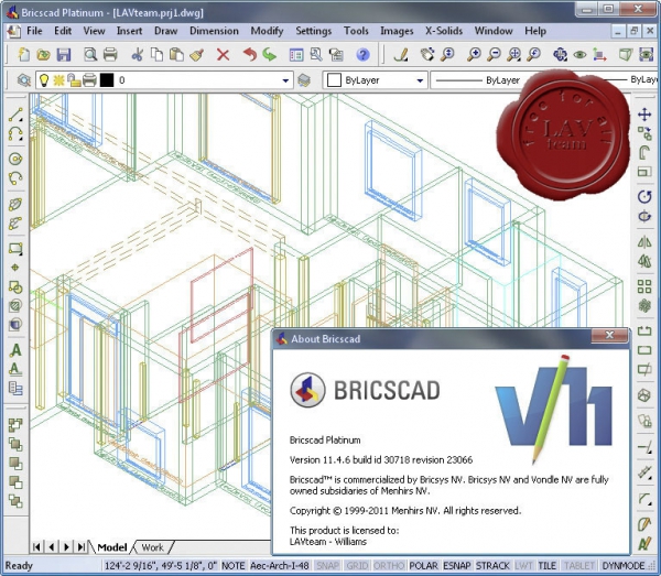 Bricsys Bricscad v11.4.6.30718.23066