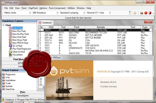 Calsep PVTsim v20.0.0