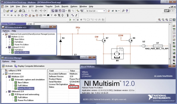 National Instruments Multisim & Ultiboard v12.0.592