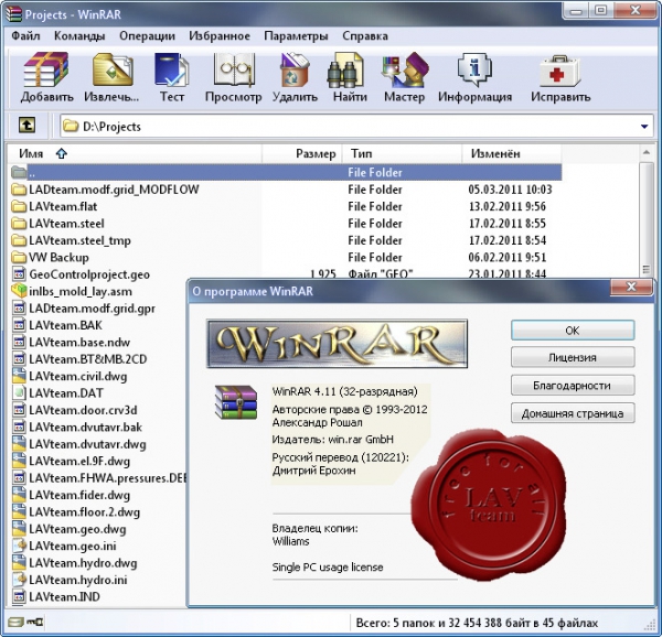 Rarlab WinRAR v4.11