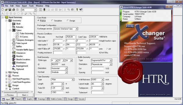 HTRI Xchanger Suite v6.00