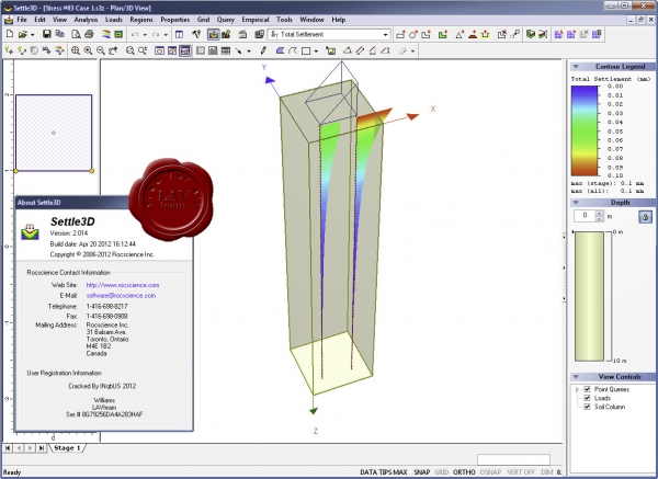 Rocscience Settle 3D v2.014