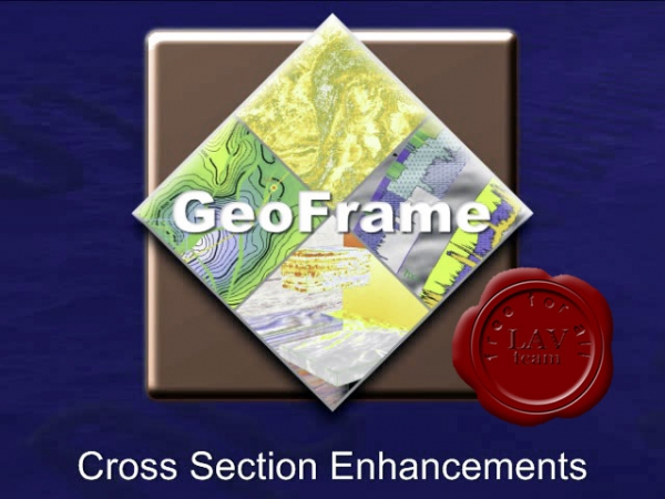 Schlumberger GeoFrame 2012 video library