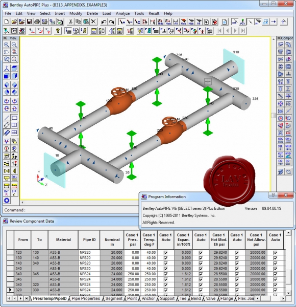 Bentley AutoPIPE v09.04.00.19