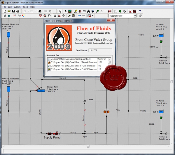 Engineered Software Flow of Fluids Premium 2009