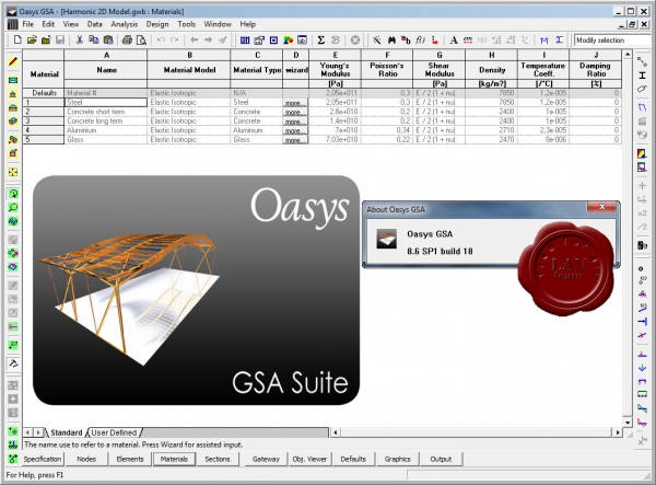 Oasys GSA Suite v8.6 SP1 build 15