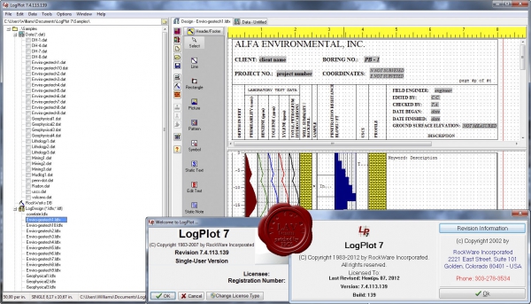 RockWare LogPlot v7.4.113.139