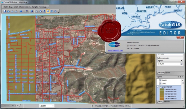 TatukGIS Editor v4.3.0.9469