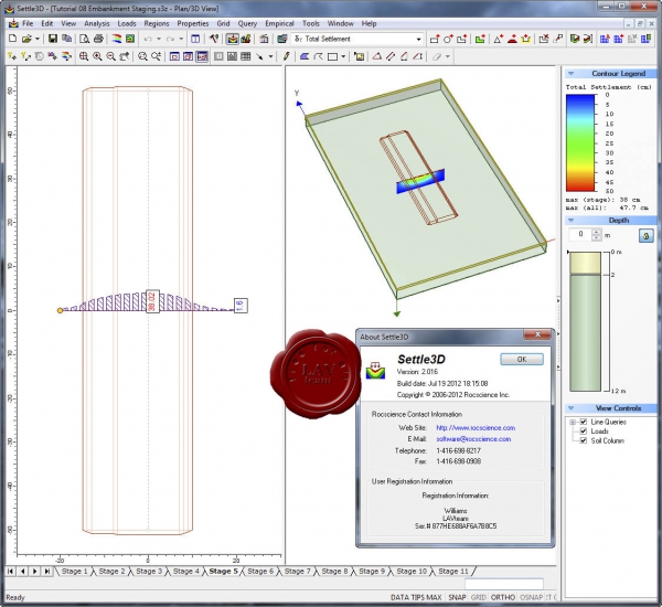 Rocscience Settle 3D v2.016