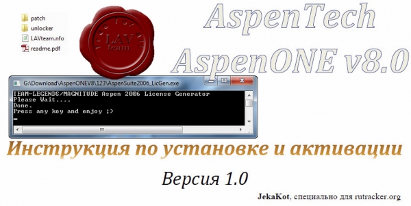 fixed medicine and instruction for Aspen Technology aspenONE v8.0