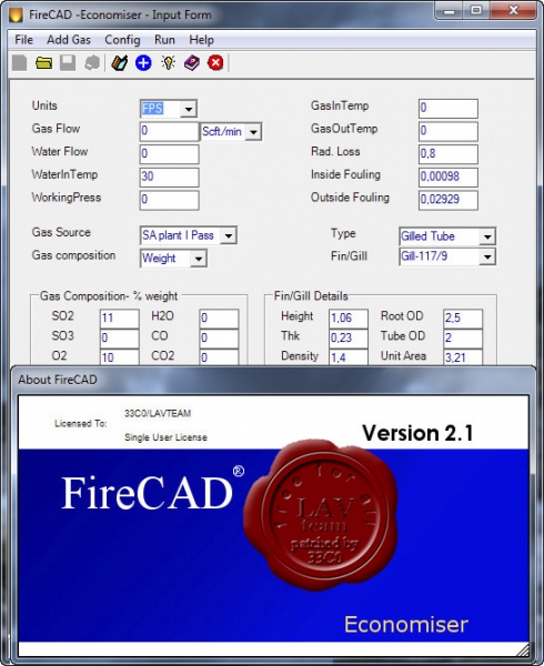 FireCAD v2.1 Economiser