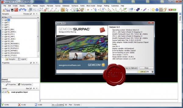 Gemcom Surpac v6.4