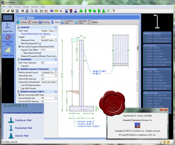 IES QuickRWall v3.00.0005