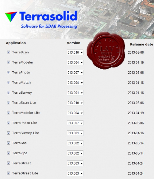 Terrasolid apps v13