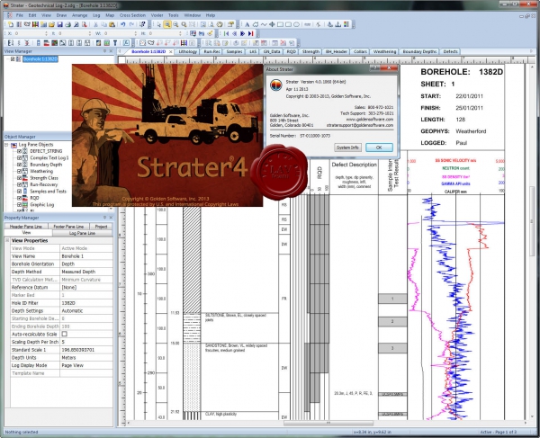 Golden Software Strater v4.0.1060