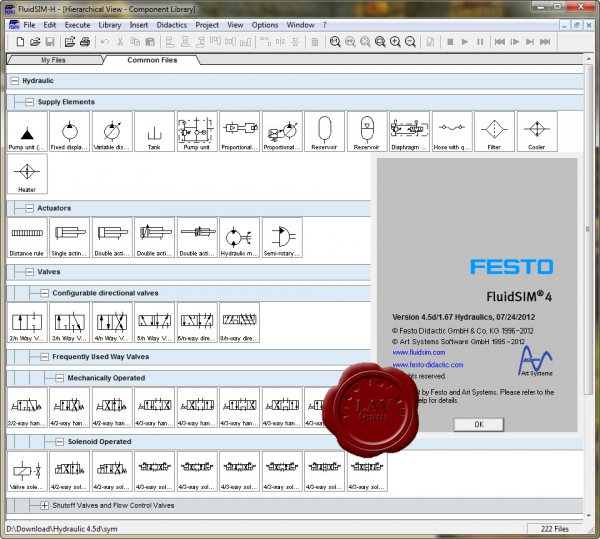 FESTO FluidSIM v4.5d/1.67 Hydraulics