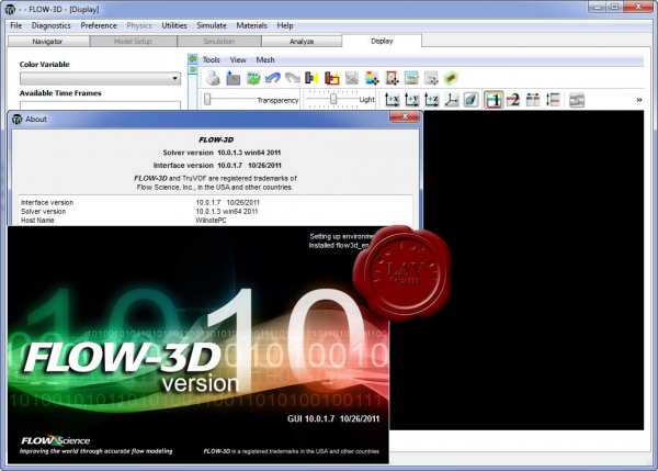 Flow Science Flow-3D v10.0.1.7