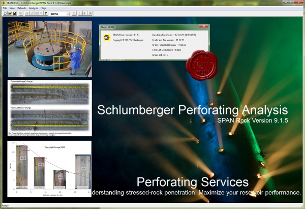 Schlumberger SPAN Rock v9.1.5
